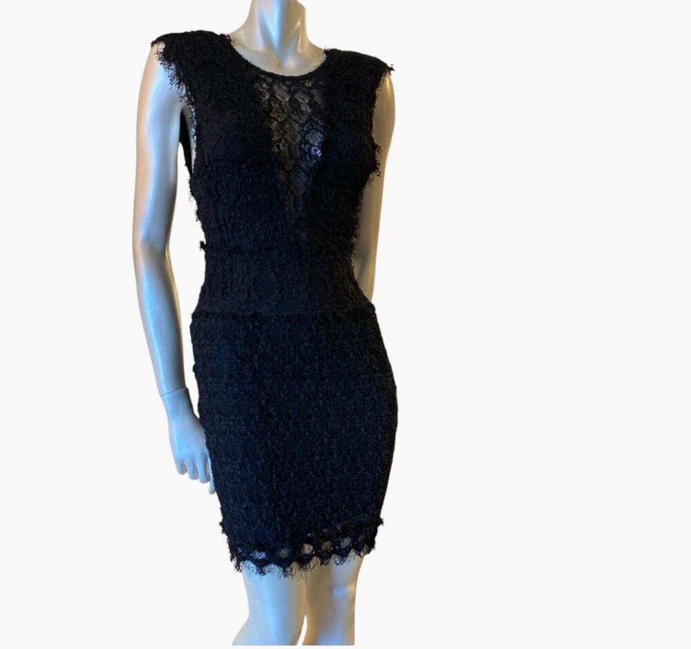 Nightcap Backless Estelle Dress Sz XS Black Lace NWT $352 Made Los Angeles